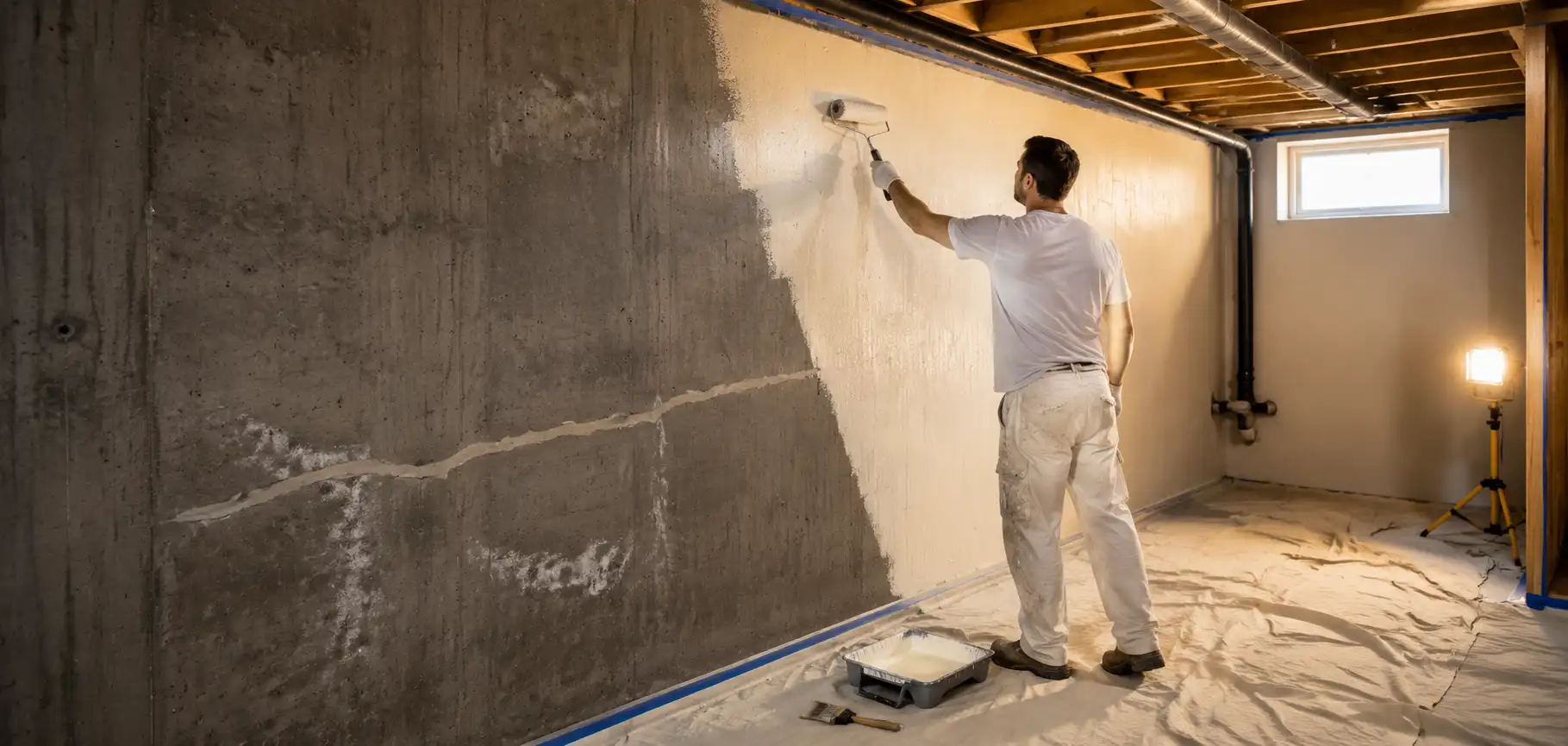 How to Paint Concrete Basement Walls?